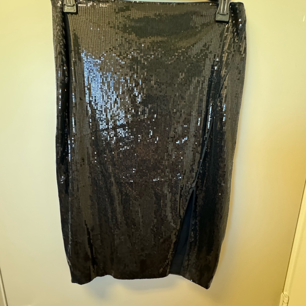 Intempo Black Sequin Skirt